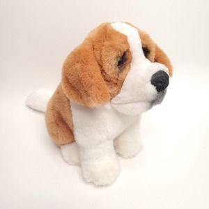 Dakin Dog Plush Puppy St Bernard Lou Rankin Brown White Vintage Stuffed Animal